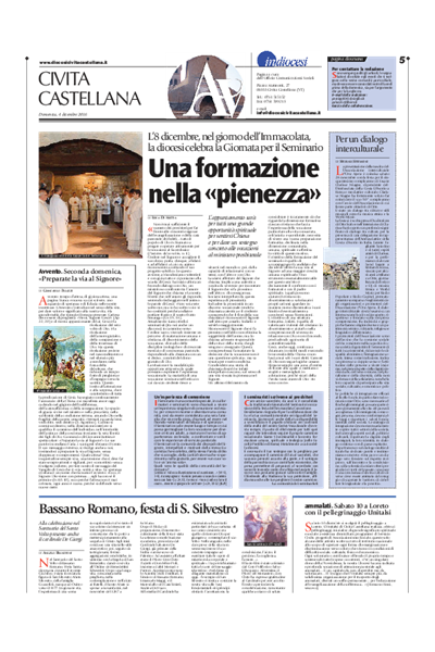 Avvenire - pagina diocesana del 04/12/2016